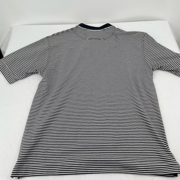 CUTTER & BUCK Norte Dame Polo Black/White Stripe Logo on chest size: XL - Picture 2 of 8